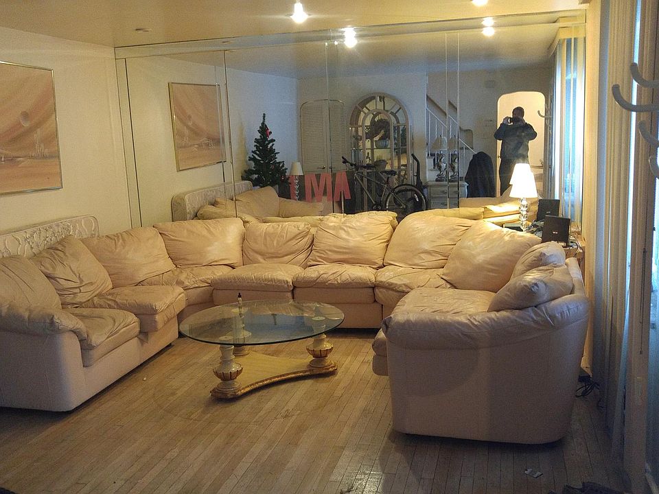 Living room with couch and table