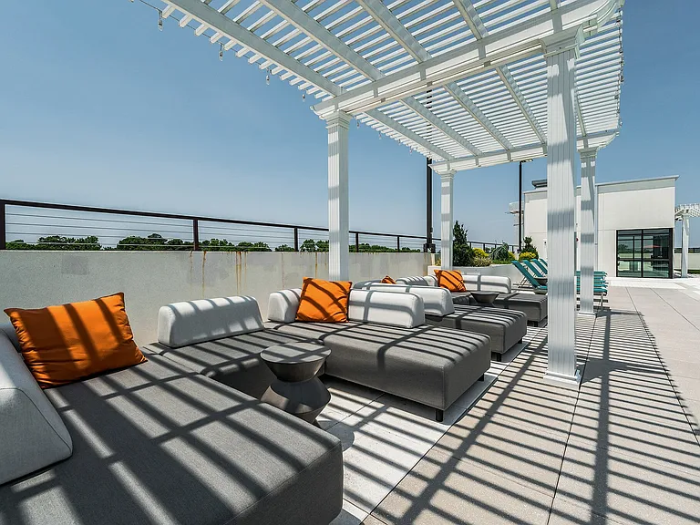 Lounge Sofas on Rooftop Pool Deck