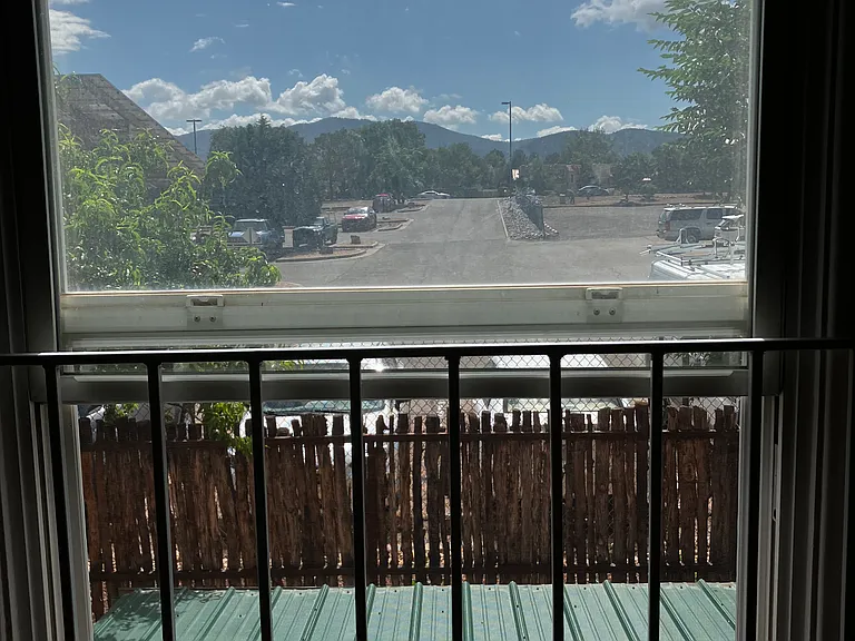 View of mountains from master bedroom