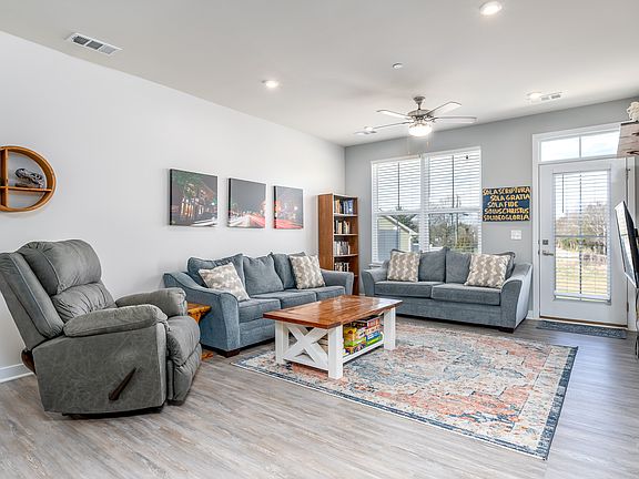 Plenty of natural light in open concept living area