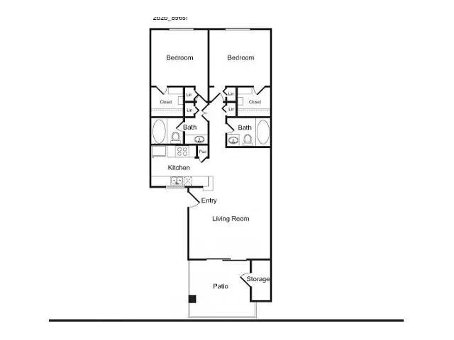 Floor plan 2B Sophisticated