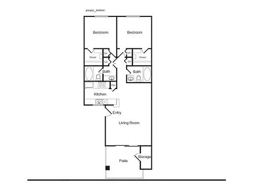 Floor plan 2B Sophisticated