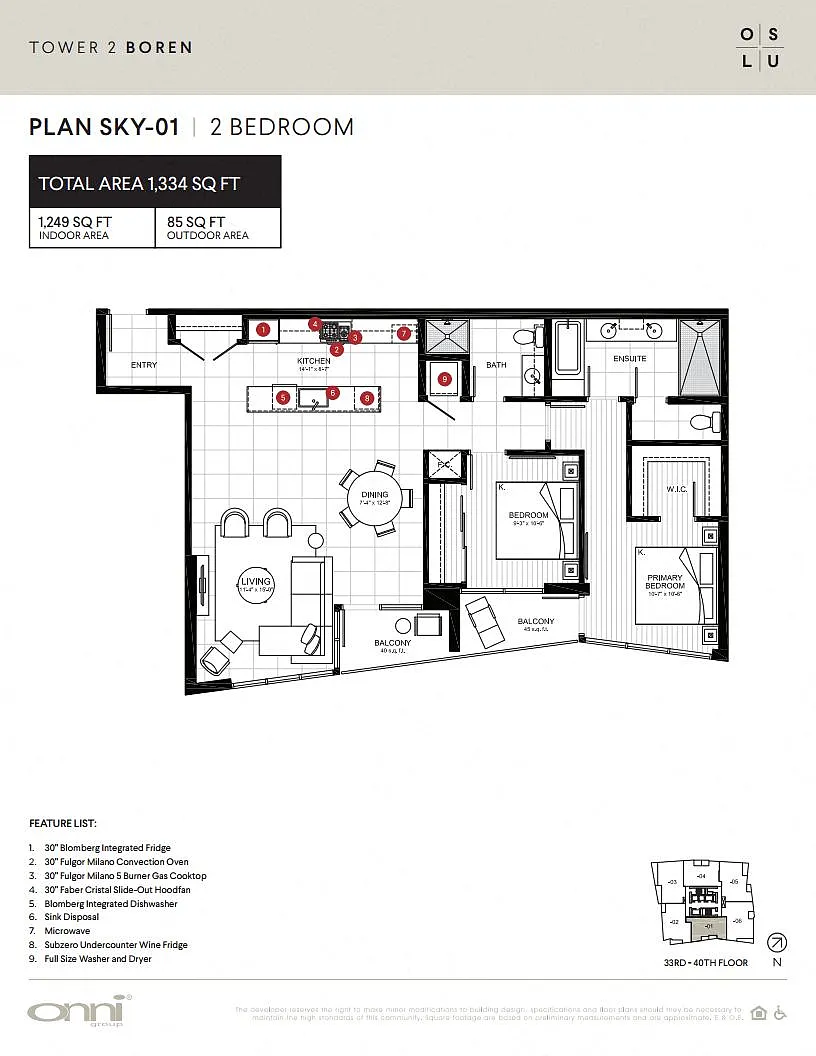 Floor plan Boren Sky1