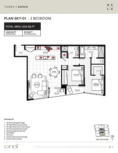 Floor plan Boren Sky1
