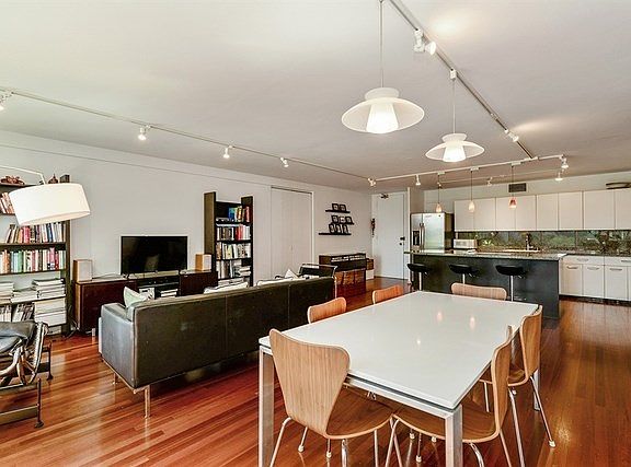Living Room, Dining Room & Kitchen