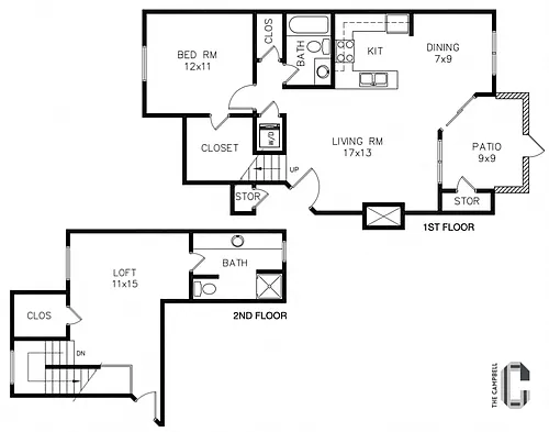 Floor plan B2 Townhome