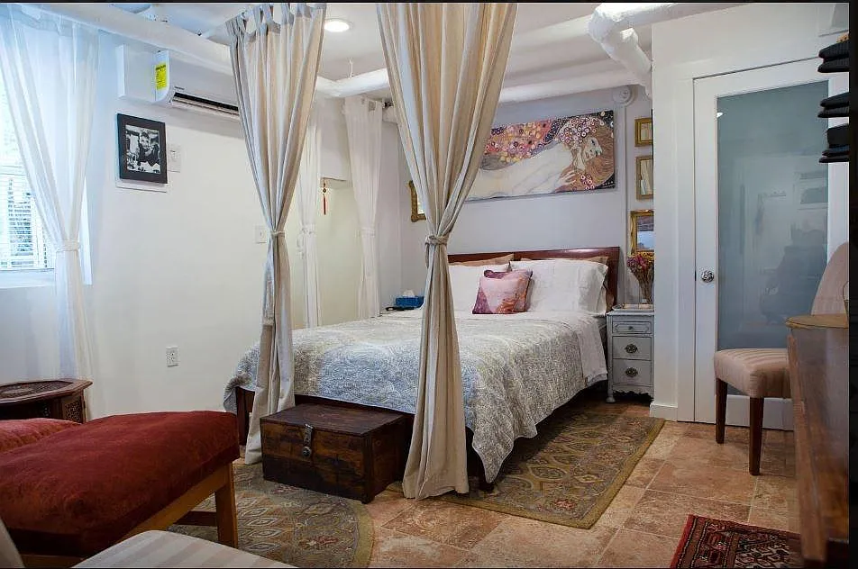 bedroom area/main area of studio