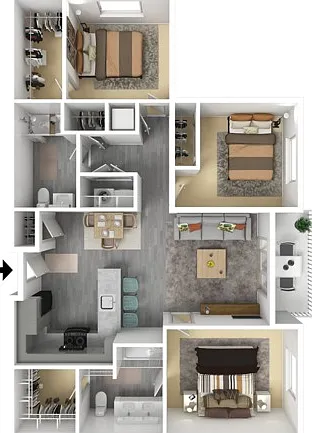 3 Bedroom Furnished 3 Bedroom Furnished