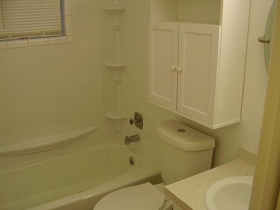 New surround, toilet, cabinet, and mirror