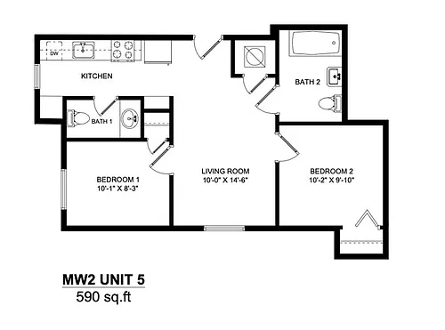 Floor plan 2X15