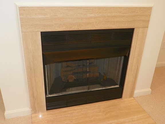 Fireplace in living room