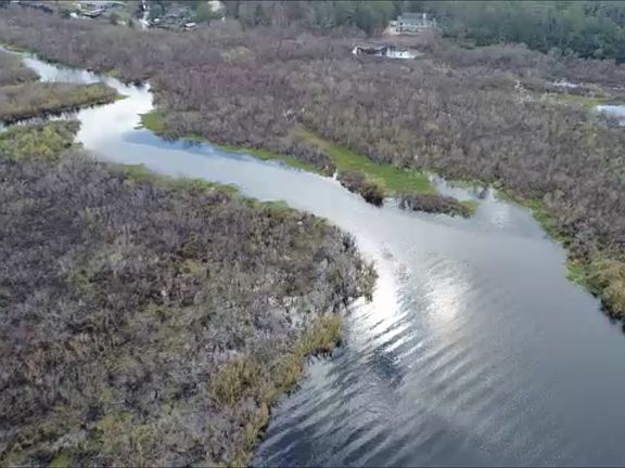 Aerial view of lot by drone