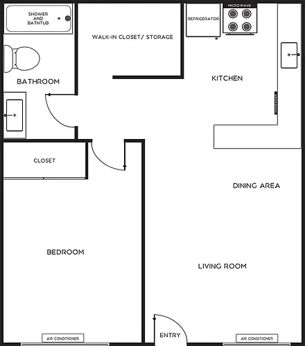 Floor plan 1 BR