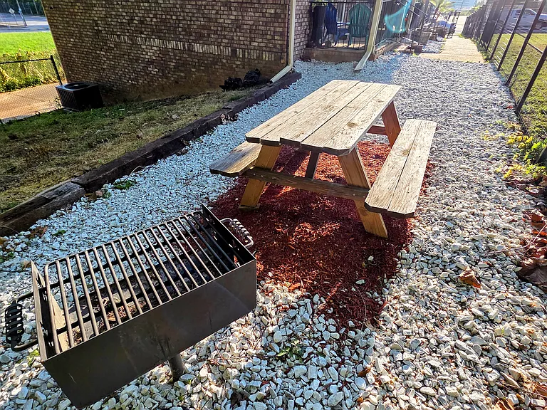 shared BBQ area