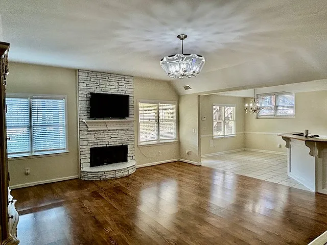 Great room and eat in dining with breakfast bar.