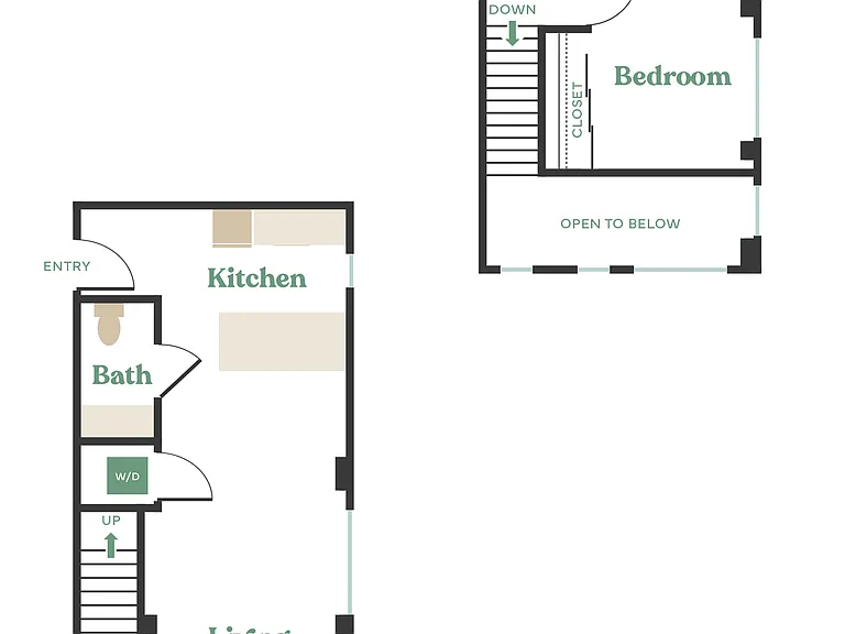 2 Bed, 2 Bath - Apt M Townhouse 2 Bed, 2 Bath - Apt M Townhouse