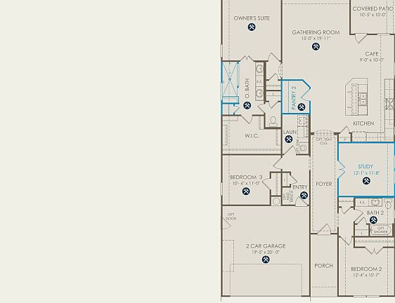 McKinney Floor Plan, Quick Move-in Home, Floor 1