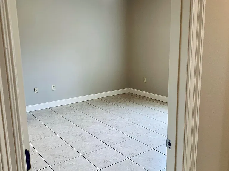 master bedroom entrance. large room will easily fit a king bed with nightstands