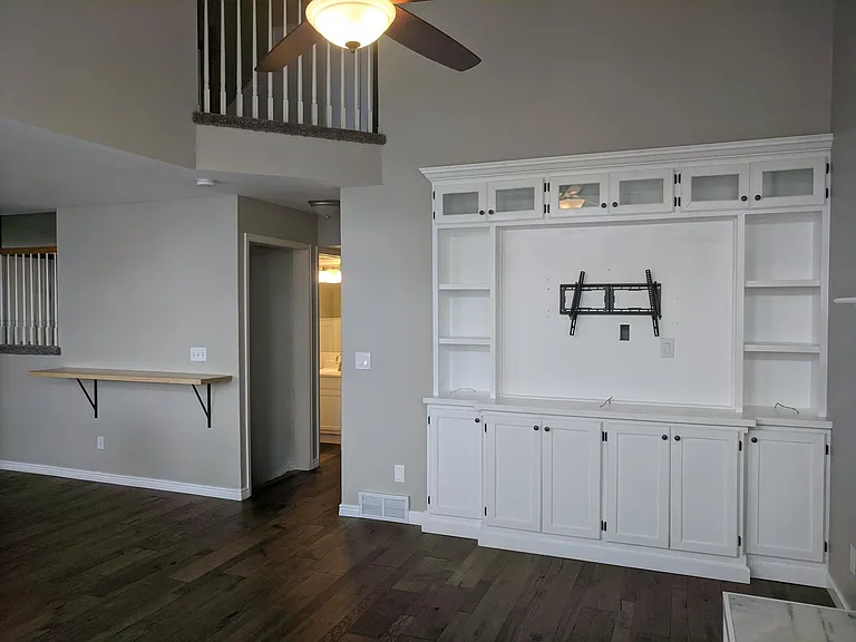 Built in entertainment center