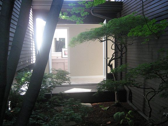 Inside atrium on main level