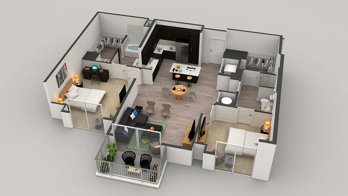 Floor plan 2-6H
