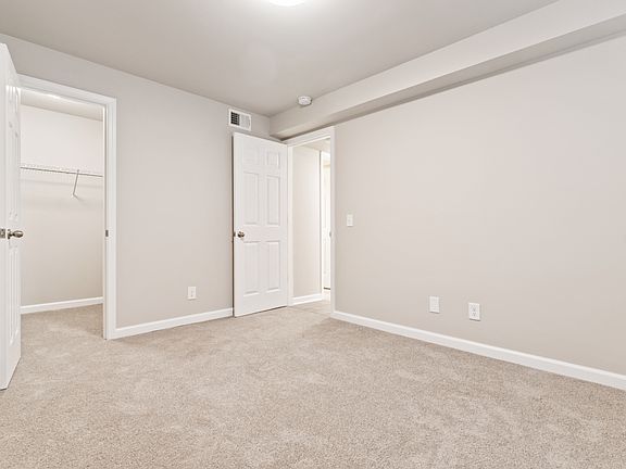 Carpeted bedrooms
