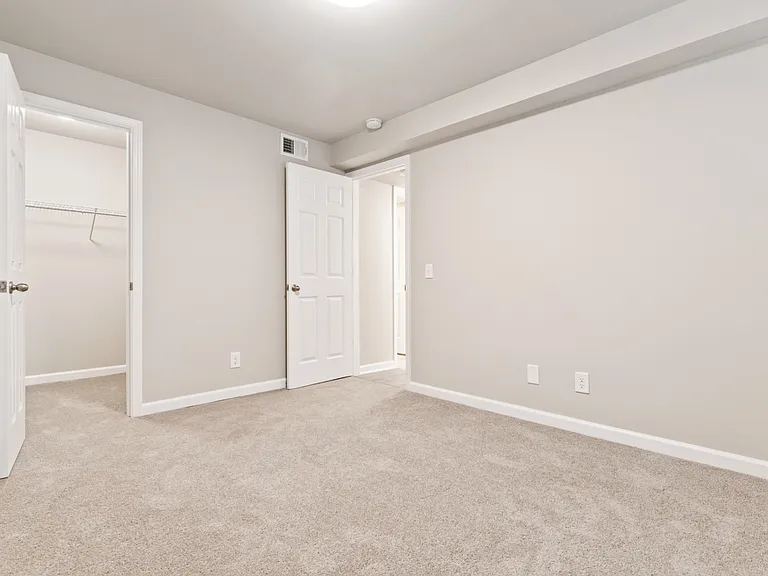 Carpeted bedrooms
