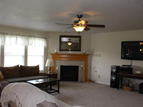 Great room with gas fireplace.