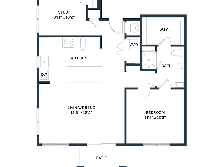 A5B | 1x1 | 869sq ft A5B | 1x1 | 869sq ft