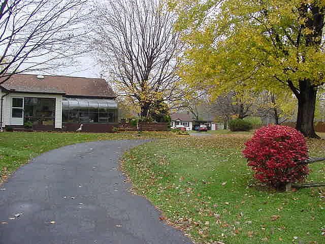 main house in front, guest house in back