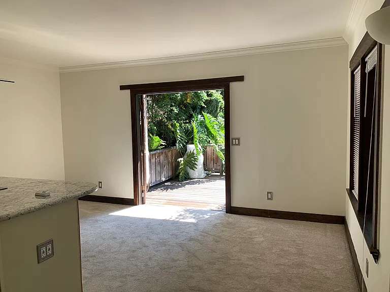 Back French door out to deck