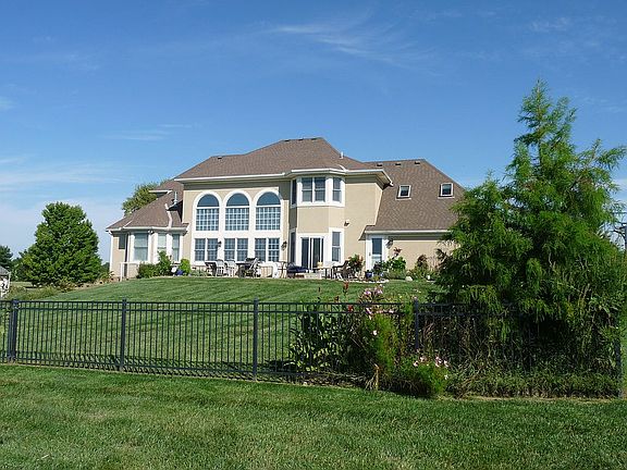 Back yard with fenced area