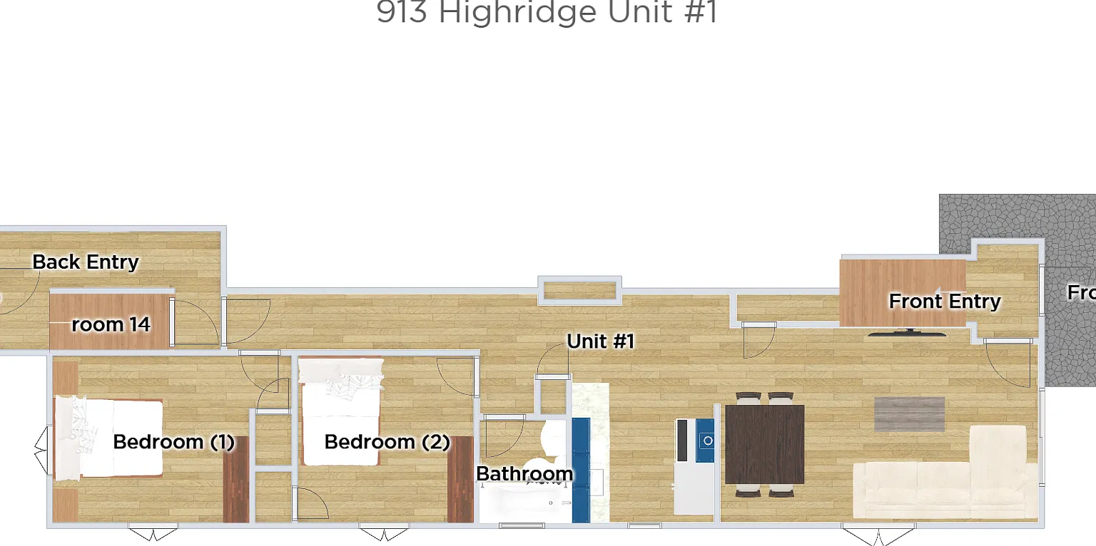 2 bed, 700 sqft, $900 — Photo 2