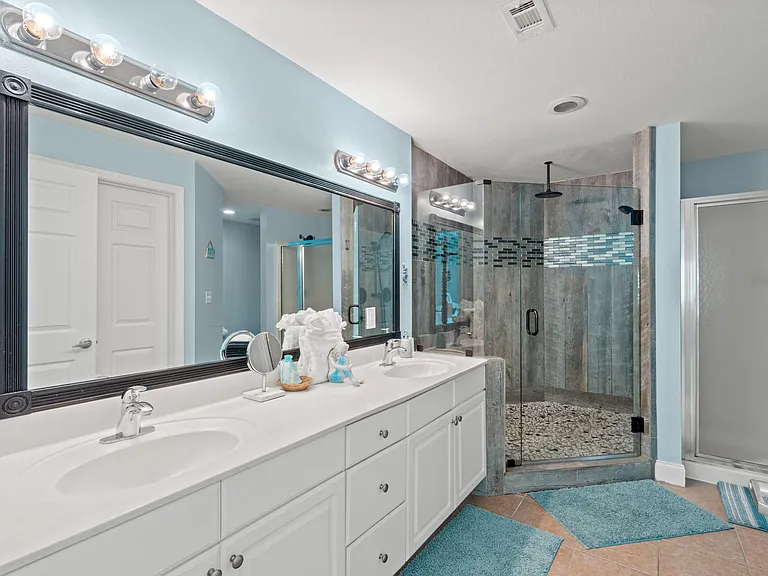 The master bedroom has an ensuite bathroom.