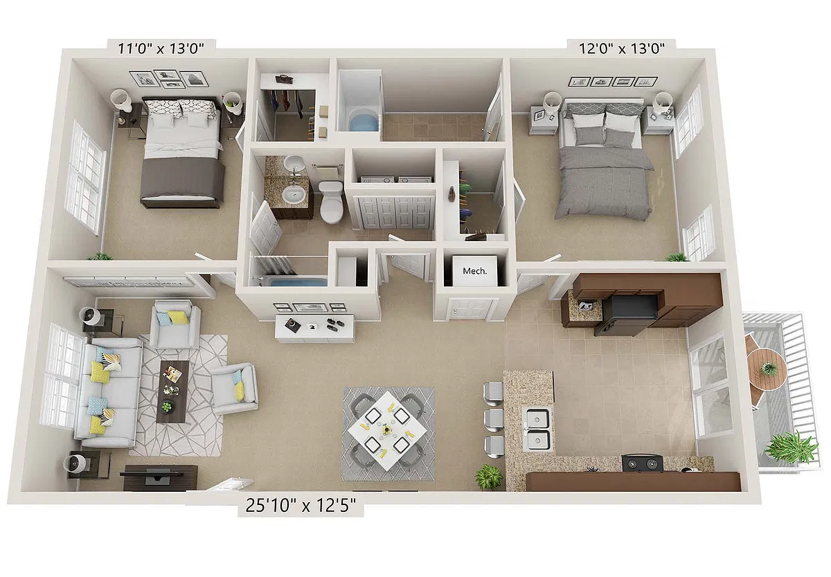 Floor plan B2