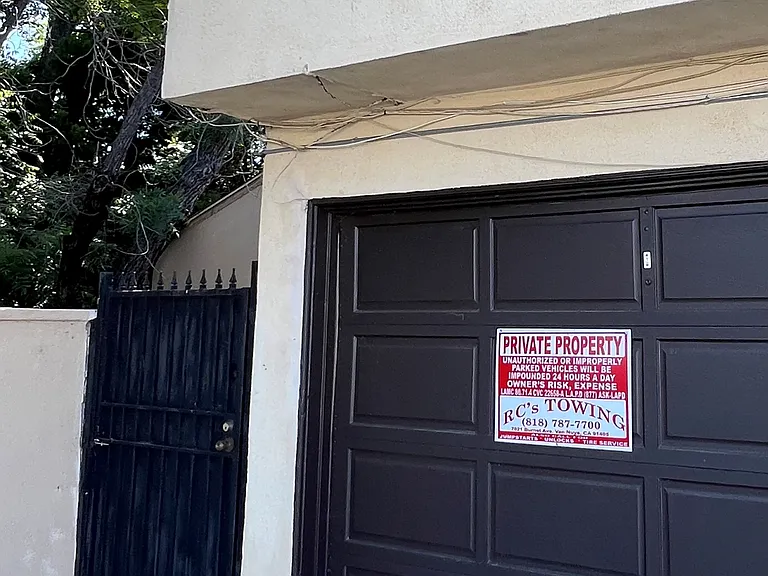 Your private enclosed garage
