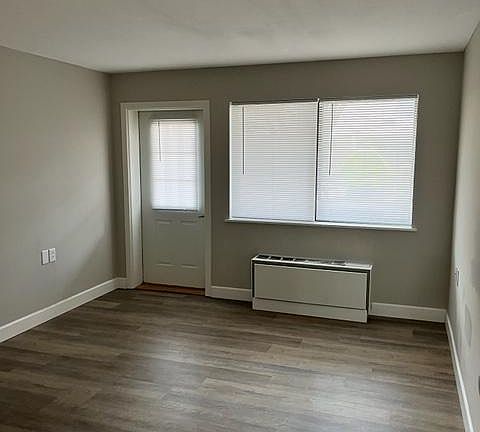 Bedroom with back door