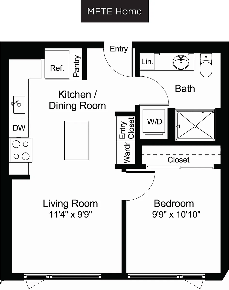 Floor plan A4 MFTE