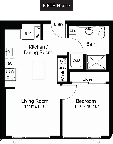 Floor plan A4 MFTE