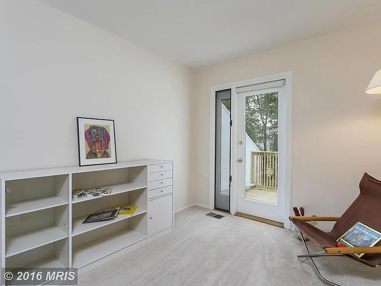 Bedroom looking out onto deck