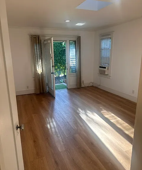Living room with skylight