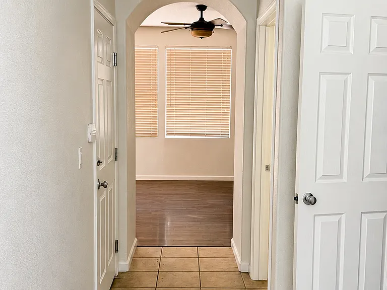 View walking through front door.