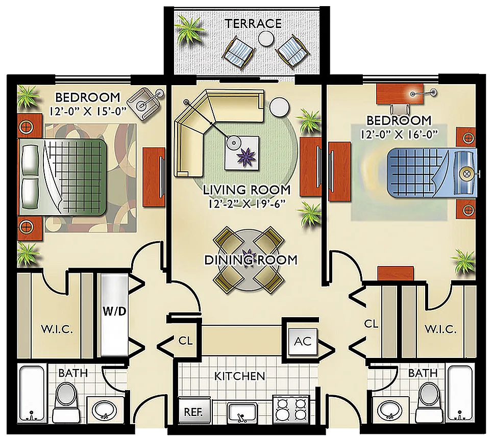 Floor plan Model C