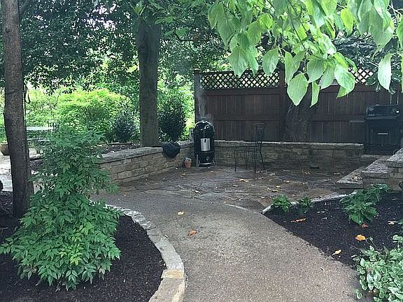 Back yard garden entrance