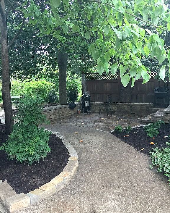 Back yard garden entrance
