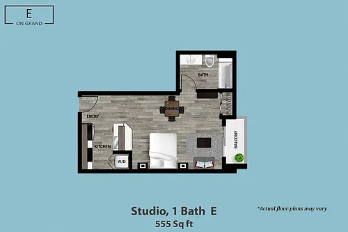 Floor plan Studio E