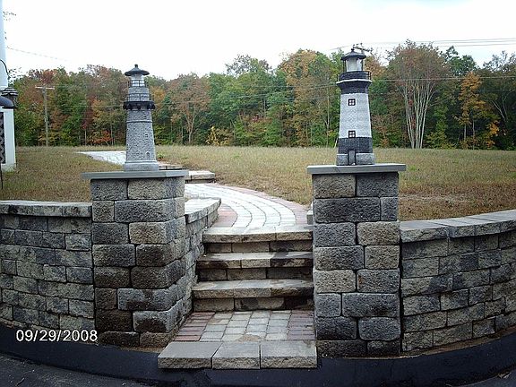 Walkway to front deck