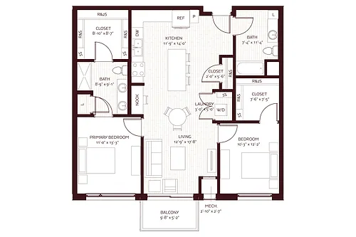 Floor plan Napa Valley