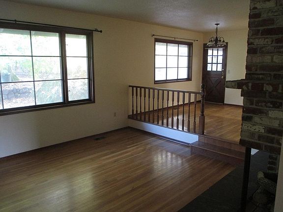 Living room and dining room