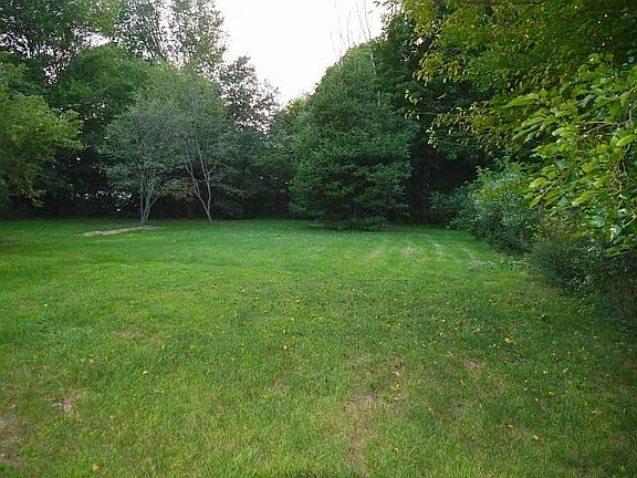 Large backyard, with apple tree and magnolia tree.